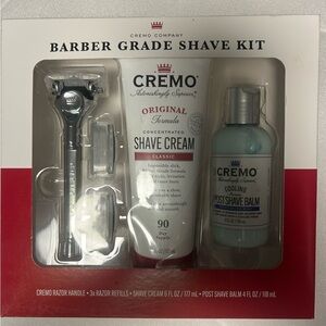 Cremo Company Barber Grade Shave Kit Full Size Gift Set Brand New